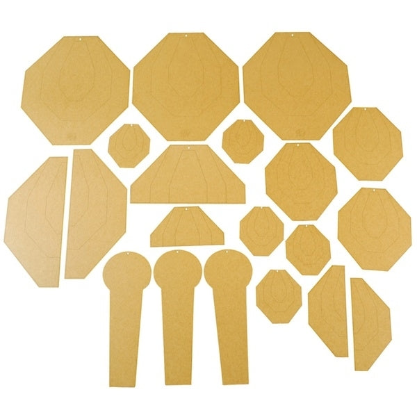 Double Alpha Academy Dry-Fire Target Set - Classic-IPSC