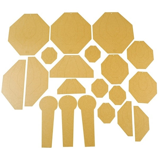 Double Alpha Academy Dry-Fire Target Set - Classic-IPSC