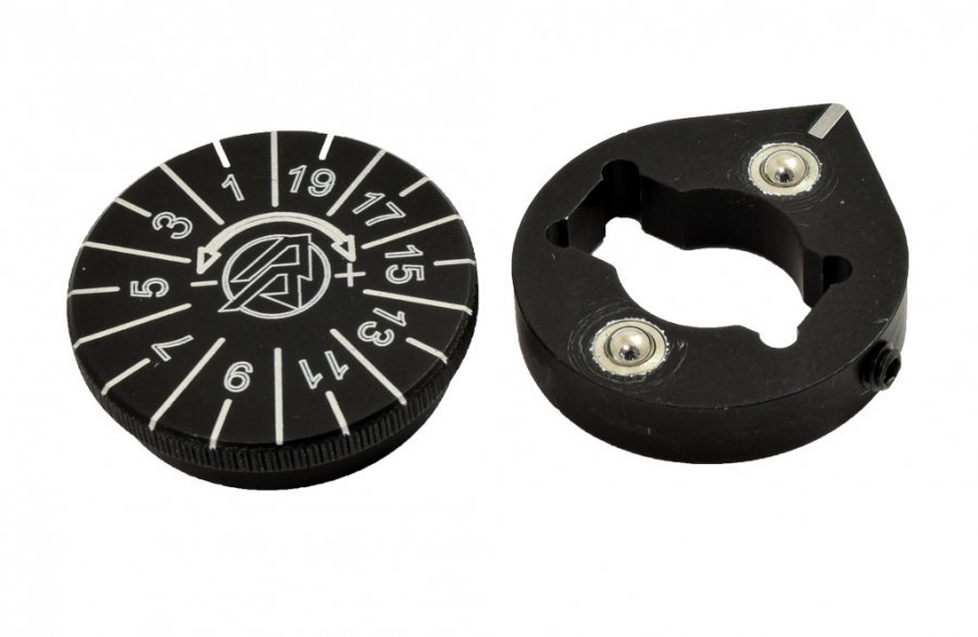 Double Alpha Academy Click-Adjustable Powder Knob V2 – vista 2