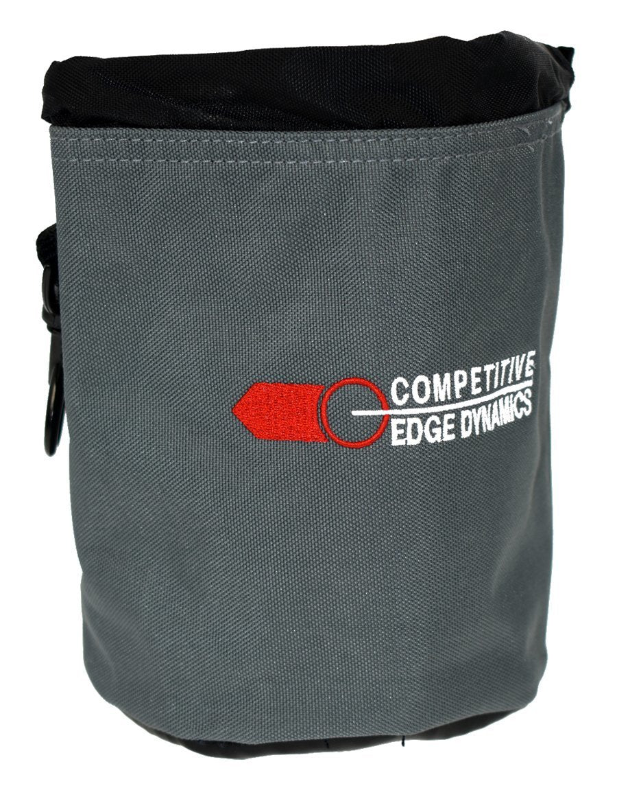 Double Alpha Belt Ced Ammo Brass Pouch - Grey