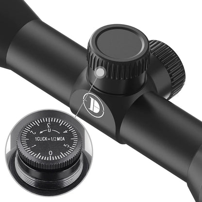 Discovery Optics Riflescope 1" Tube MS 4x32-L MIL-DOT Reticle