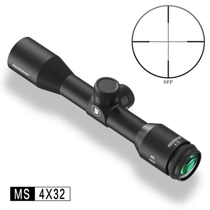 Discovery Optics Riflescope 1" Tube MS 4x32-L MIL-DOT Reticle
