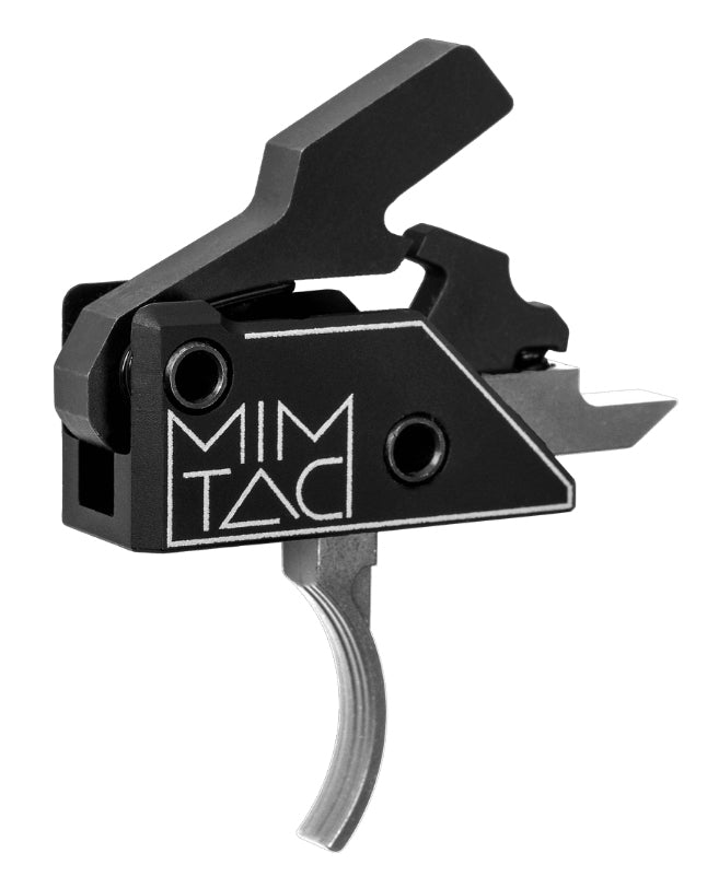 MIMTAC Drastic AR-15/AR-10 Curved Drop In Trigger Kit - Silver/Black