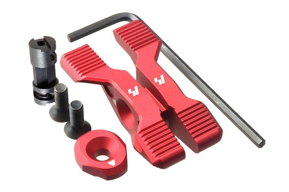 Strike Industries Strike Switch selettore di sicura ambidestro per AR-15, rosso