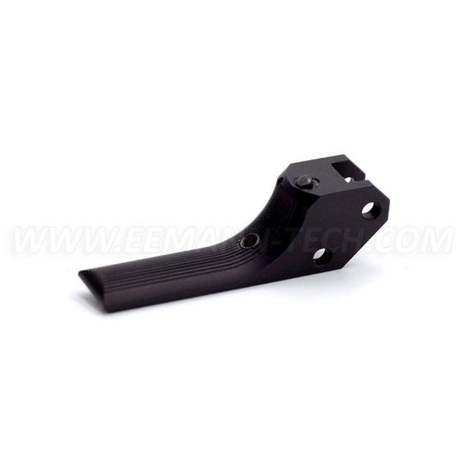 Gatillo Eemann Tech SA para CZ 75 recto (Straight), estriado – negro