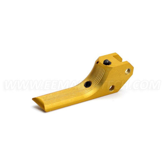 Eemann Tech Trigger For CZ 75 Straight, Serrated - Gold