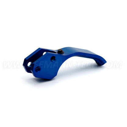 Eemann Tech grilletto per CZ 75, arretrato per dita corte, zigrinato – blu