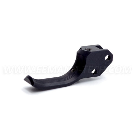 Eemann Tech Trigger For CZ 75, Back-Shifted / Serrated Short Fingers - Black