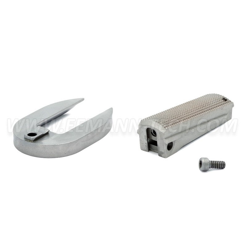 Eemann Tech Minigonna in due pezzi per 1911, 25lpi Checkered – argento