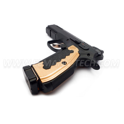 Eemann Tech Brass Long Grips For CZ 75, CZ 75 TS, CZ SHADOW 2 - Medium