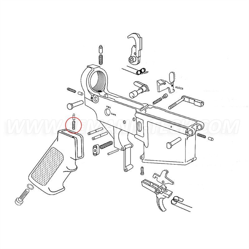 Eemann Tech AR-15 Safety Detent Spring