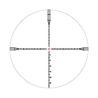 ELEMENT OPTICS TITAN  Riflescope 34mm Tube 5-25X56 FFP 1/4 MOA EHR-1C Reticle