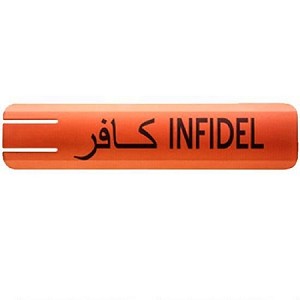 ERGO Grip Flat Panel Graphic Picatinny Rail Covers "INFIDEL" 2 Pack