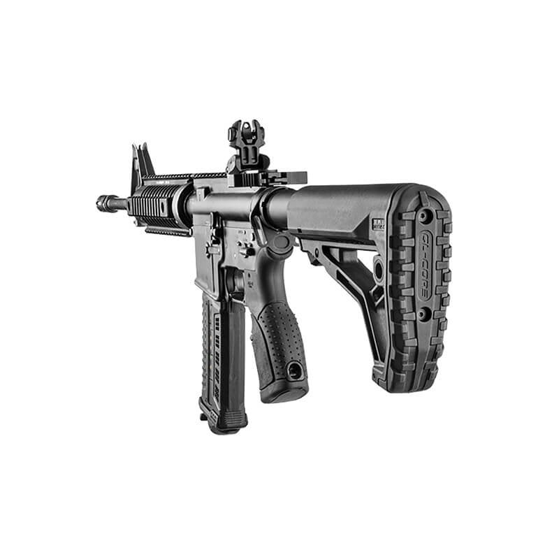 Fab Defense AR15/M4 Buttstock for Mil-Spec and Commercial Tubes - Black