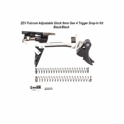 ZEV Technologies Fulcrum Adjustable Glock 9mm Gen 4 Trigger Drop-In Kit ‚Äì (Blk/Blk)