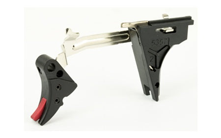 ZEV Technologies Fulcrum Drop in Trigger Kit Fits Glock 9MM Gen 4  (Black/Red)