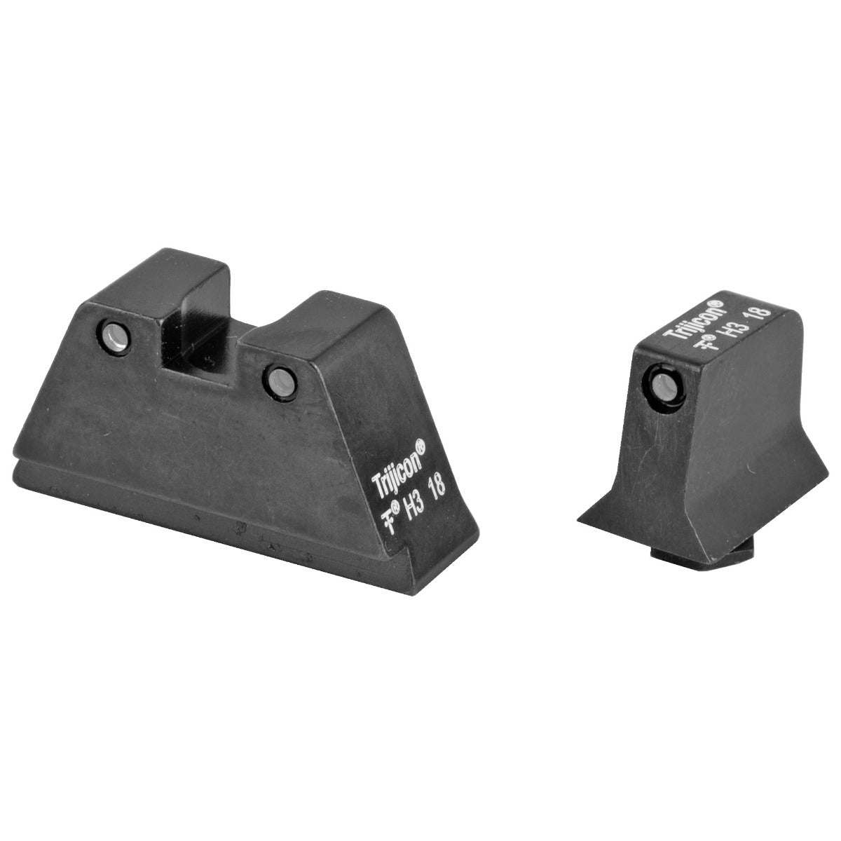 Trijicon Bright & Tough Sight, Suppressor Set Fits - Black Front/Black Rear 