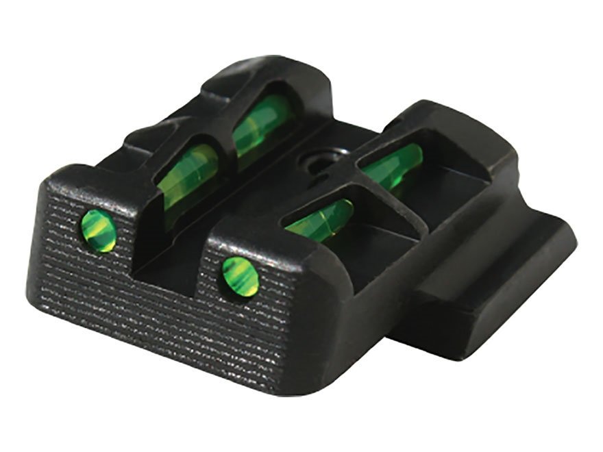 HIVIZ Litewave Mira Posteriore Large Frame in Fibra Ottica per Glock h. 6,9mm