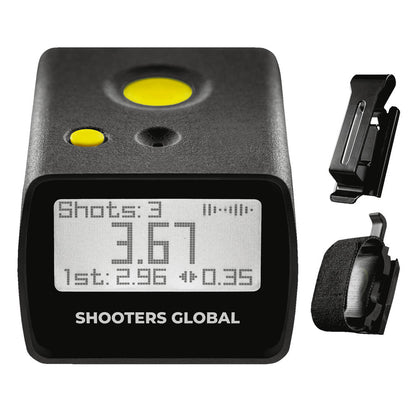 Shooters Global Timer GO with Belt Quick Release and Pocket Clip