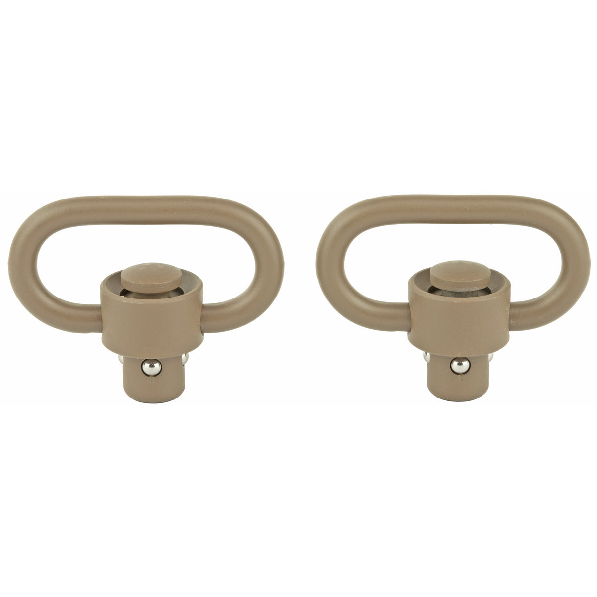 GrovTec Heavy Duty Push Button Swivels - Flat Dark Earth