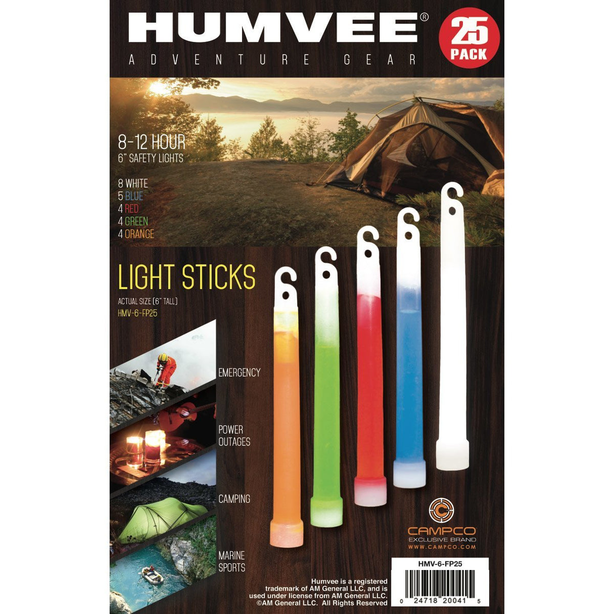 HUMVEE 25PC Lightsticks Family Pack