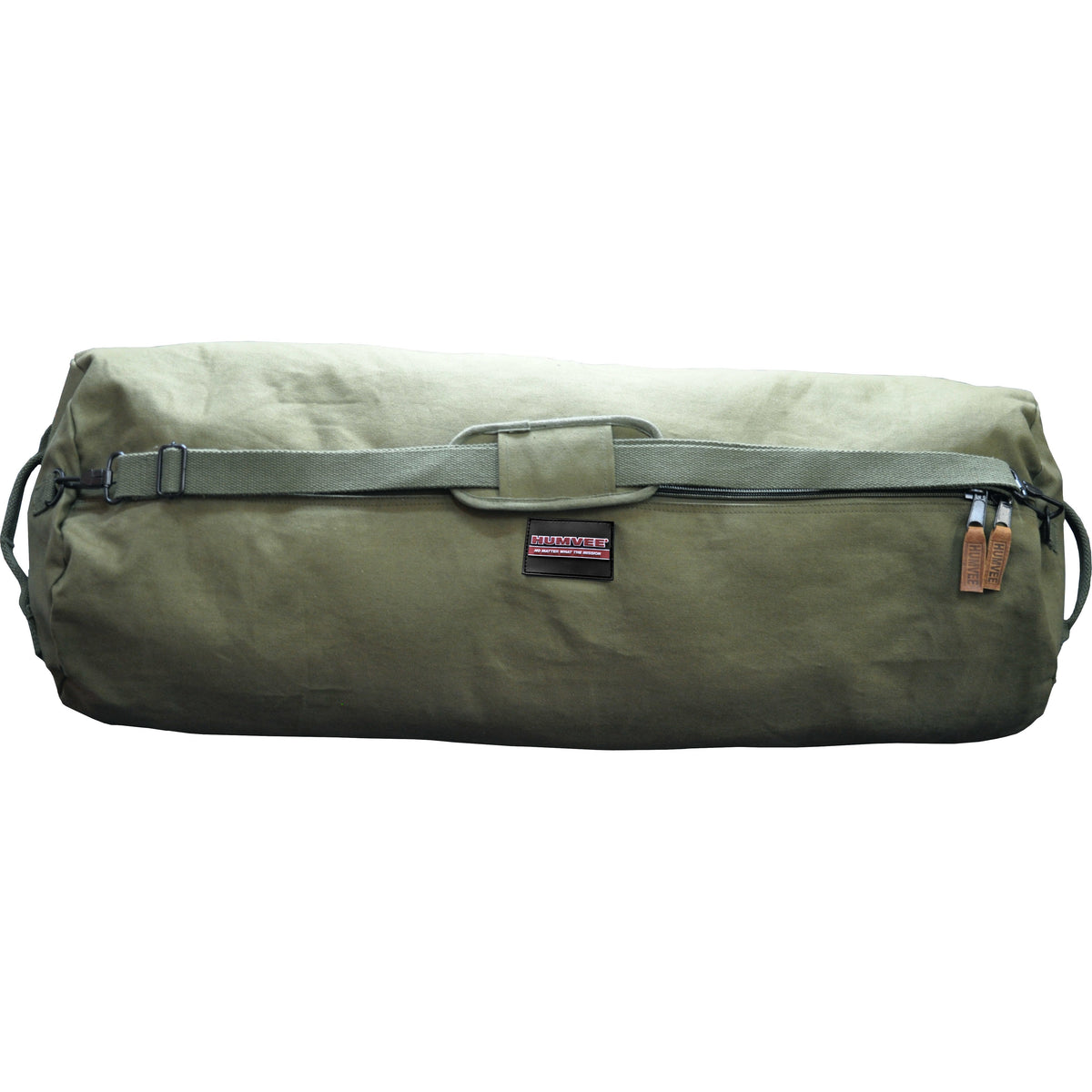 HUMVEE Canvas Zipper Duffel Medium - Olive Drab