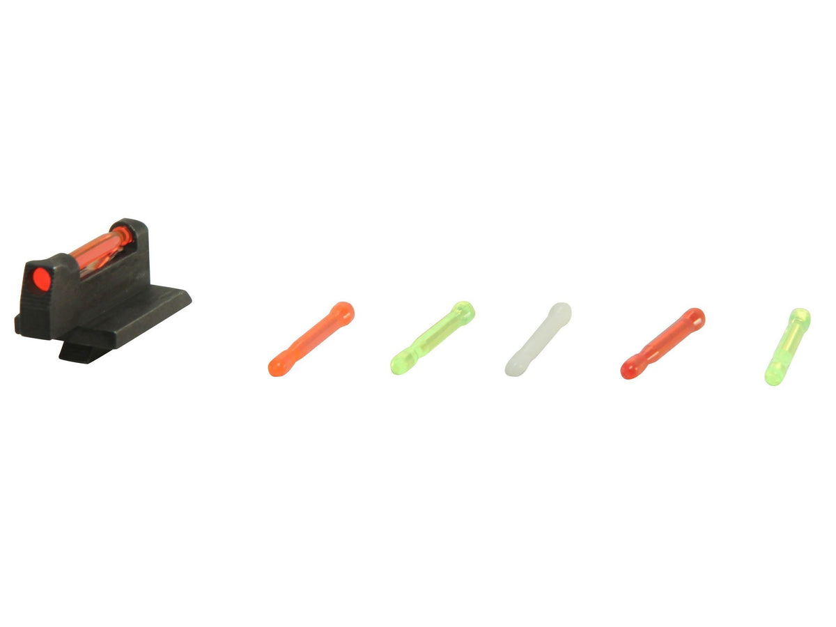 HIVIZ Front Sight Ruger GP100 Steel Fiber Optic with 6 Interchangeable Lite Pipes