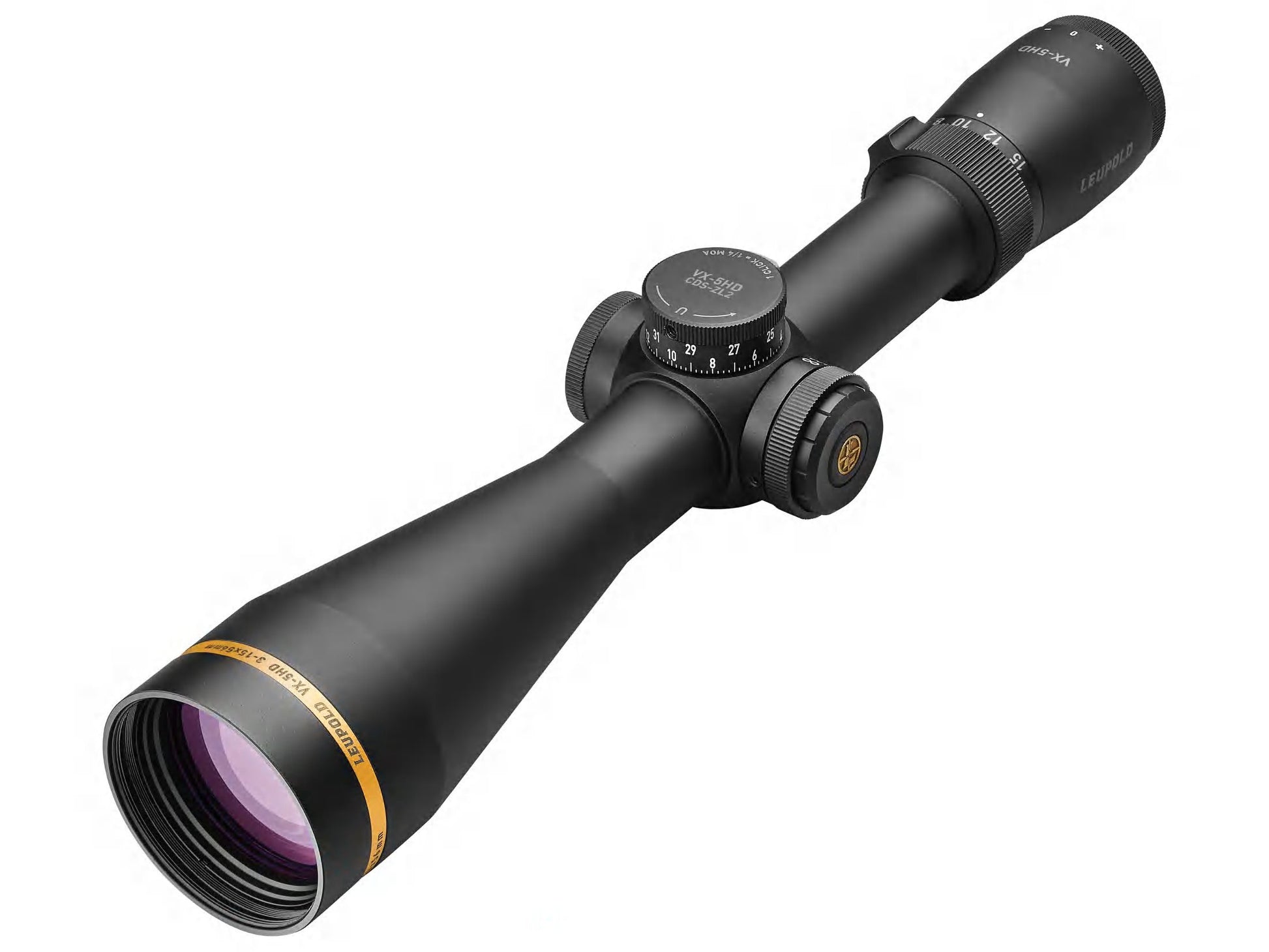 Leupold VX-5HD Rifle Scope 30mm Tube 3-15x 56mm CDS-ZL2 Side Focus Illuminated FireDot 4 Fine Reticle