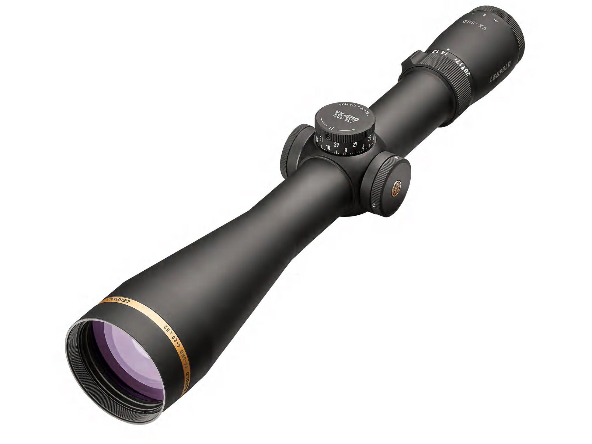 Leupold VX-5HD Rifle Scope 30mm Tube 4-20x 52mm Side Focus CDS-ZL2 Duplex Reticle