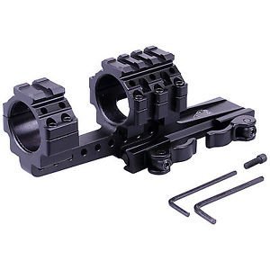 UTG Base Alluminio Offset Con Anelli Integrati 30mm 4 Top Slot HIGH