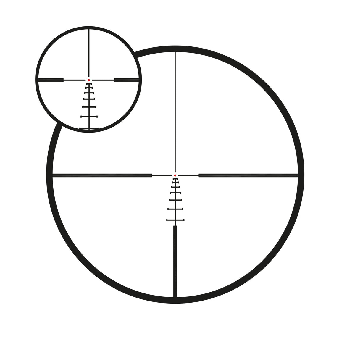 Meopta Optika6 1-6x24 30mm Tube FFP .223 RD Illuminated Reticle