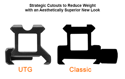 UTG Super Slim Picatinny Riser Mount 13 Slots H.0.75"