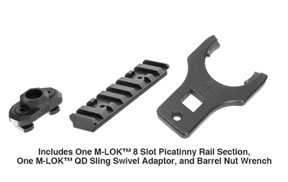 Paramano free float UTG PRO Super Slim M-LOK 13 pollici per S&W M&P10, vista 2