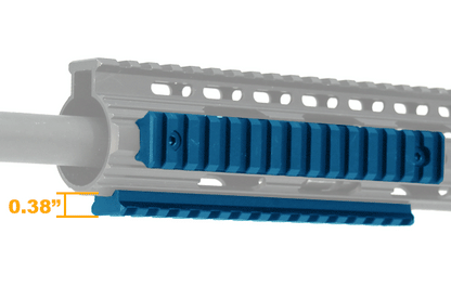 Sezione di slitta Picatinny UTG PRO 15 slot nera, vista 6