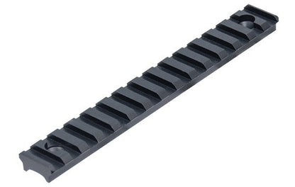 Sezione di slitta Picatinny UTG PRO 15 slot nera, vista 1