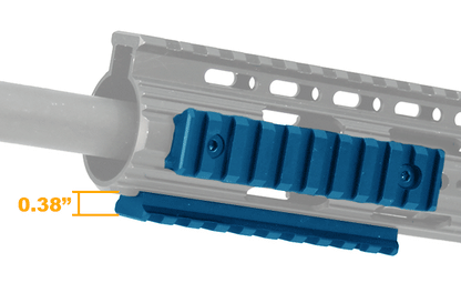UTG PRO  10-Slot Picatinny Rail Section - Black