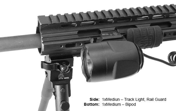 UTG PRO  10-Slot Picatinny Rail Section - Black