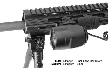 UTG PRO  10-Slot Picatinny Rail Section - Black