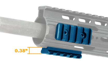 UTG PRO  5-Slot Picatinny Rail Section - Black