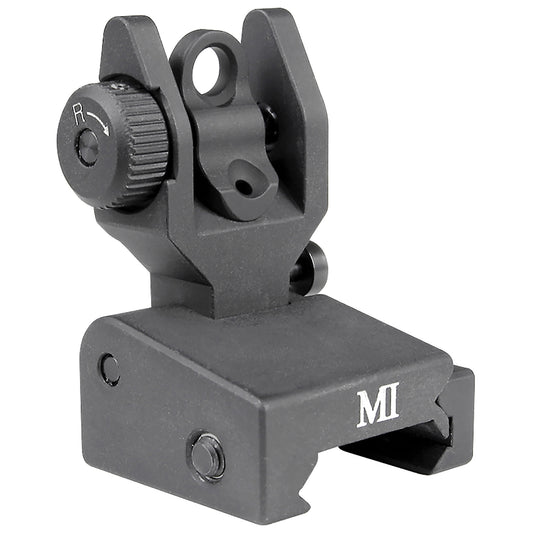 Sklopné zadní mířidlo Midwest Industries Same Plane Low Profile pro Picatinny – černé