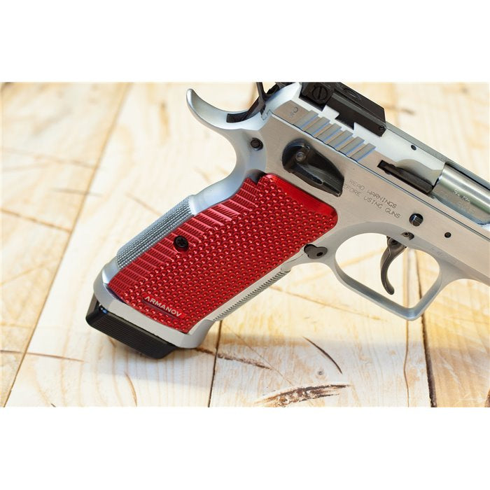 Armanov SpidErgo Pistol Grips for Tanfoglio Small Frame - Red