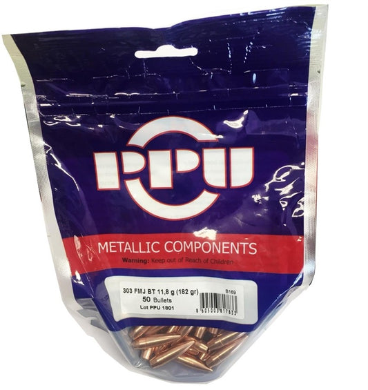 PPU PRVI PARTIZAN Palle cal.303 FMJ BT 182gr. 50pz