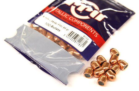Prvi Partizan Bullets 9mm (.3545) 124 Grain FMJ 100pz