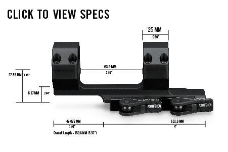 Vortex PRECISION QR EXTENDED CANTILEVER MOUNT 30mm