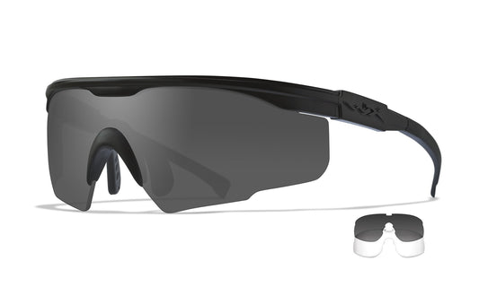 Wiley X NSN/NATO PT-1 Matte Black Smoke Grey, Clear Lenses