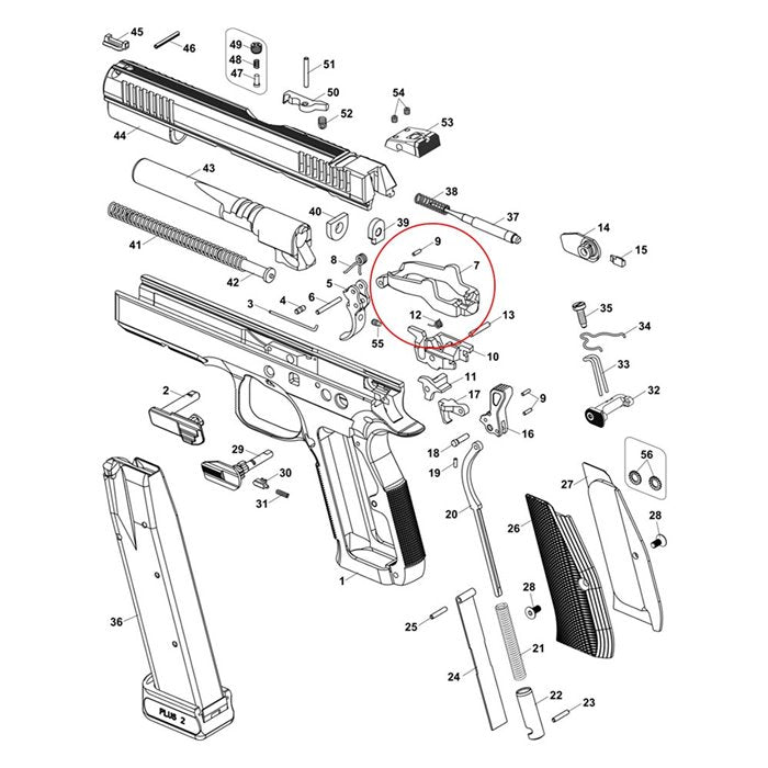CZ Trigger Bar set CZ 75/85 - Black