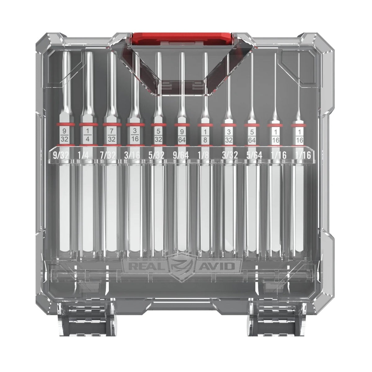 Real Avid ACCU-PUNCH 11-PIECE STANDARD STEEL PIN PUNCH SET Cacciaspine Acciaio