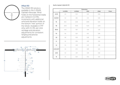 MEOPTA MEOPRO OPTIKA6 5-30X56 RD FFP .308 ILL