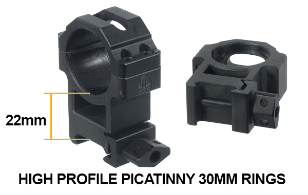 Cannocchiale UTG 6-24x56 AO 30 mm con anelli, immagine 2
