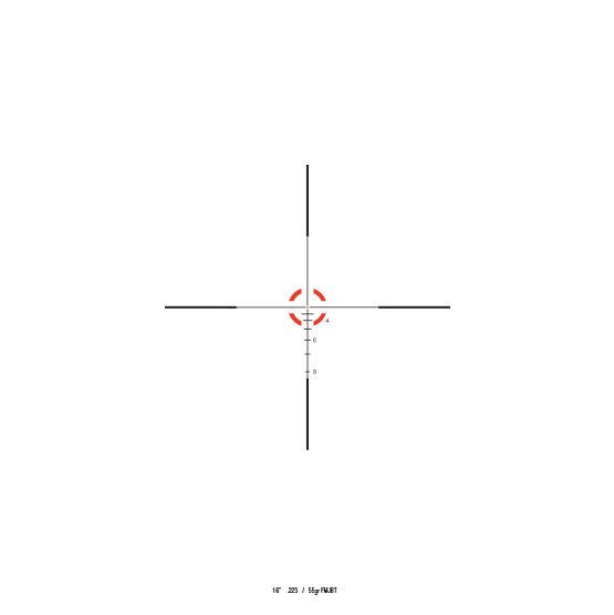 Trijicon AccuPower Riflescope 30mm Tube 1-4x24 .223/55gr BDC Segmented-Circle/Dot Crosshair w/ Red LED